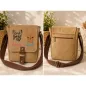 Preview: Canvas Tasche mit Französische Bulldogge und Namen bestickt