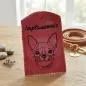 Preview: Impfausweishülle Chihuahua mit Wunschname bestickt