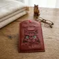 Preview: Impfausweishülle Katze Domestic Longhair mit Wunschname bestickt