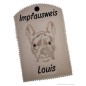 Preview: Impfausweishülle mit French Bulldog