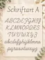 Preview: Schreibschrift Schriftart Muster A