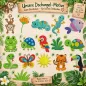 Preview: Tier Handtuch 30x50 cm mit verschiedenen Motiven und Wunschname bestickt