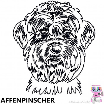 Impfausweishülle mit Affenpinscher