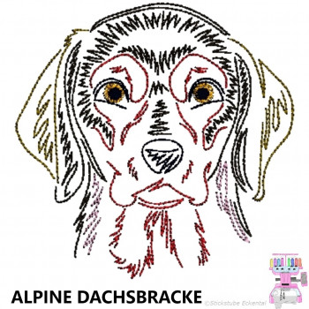 Impfausweishülle mit Alpine Dachsbracke