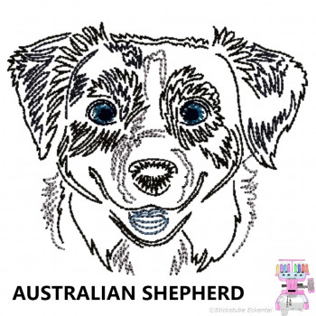 Impfausweishülle mit Australian Shepherd