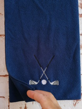 Golfhandtuch Golfschlägermotiv