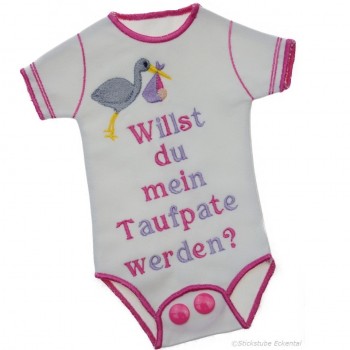 Baby Body im Rahmen Taufpate