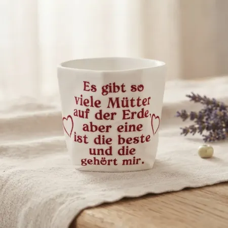 Bestickter Stoffkorb für Mama zum Muttertag