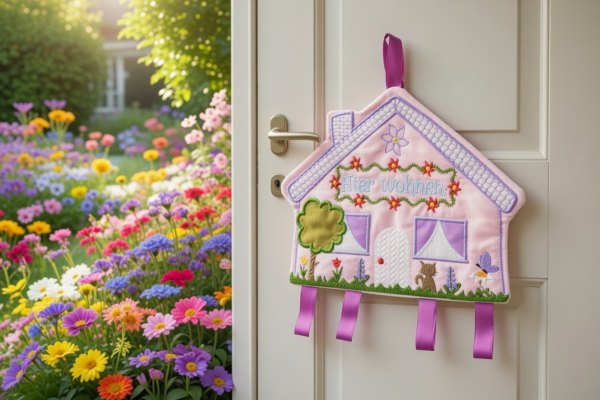 Türanhänger Hier wohnen