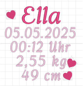 Vorlage für Bestickung