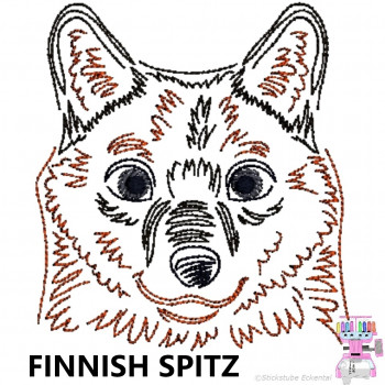 Impfausweishülle mit Finnish Spitz