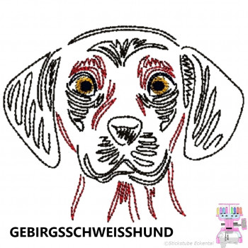 Impfausweishülle mit Gebirgsschweisshund