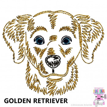 Impfausweishülle mit Golden Retriever
