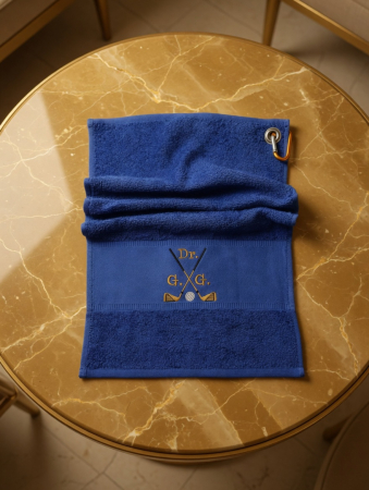 Personalisierte Golfhandtücher mit Initialen