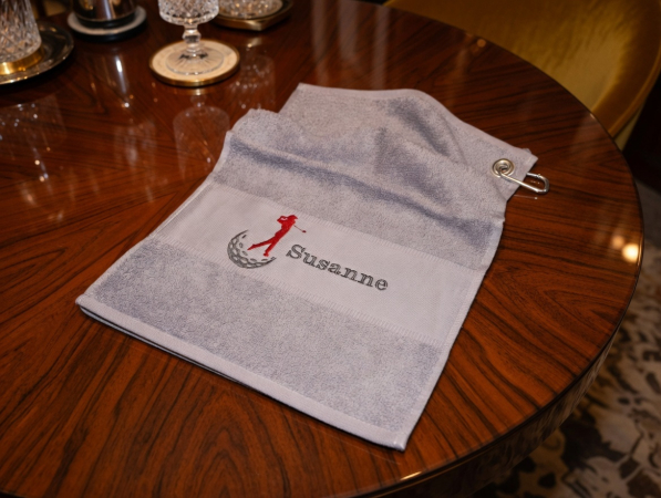 Golfhandtuch mit Namen