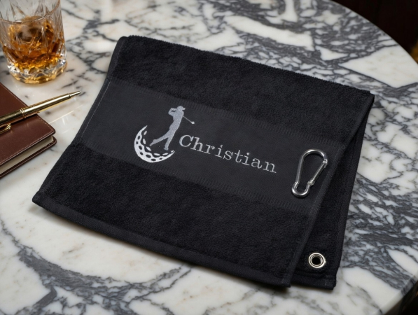 Golfhandtuch mit Namen