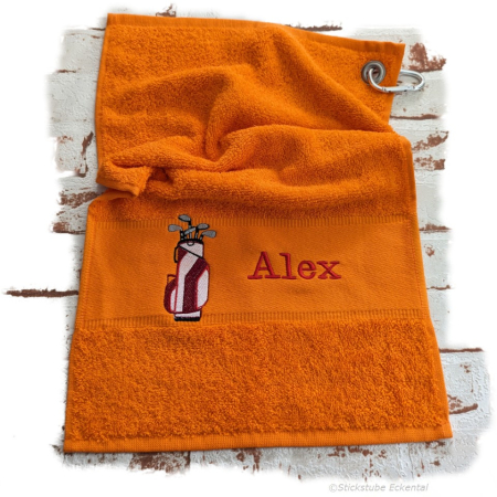 Golfhandtuch mit Namen