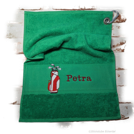 Golfhandtuch mit Namen