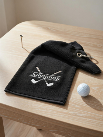 Golfhandtuch mit Namen