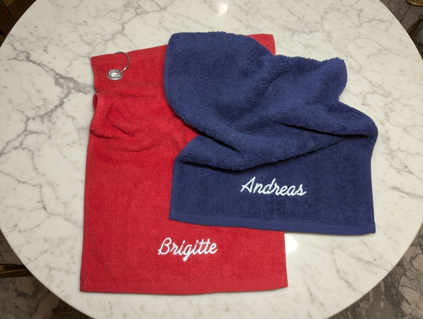 Golfhandtücher besticken lassen