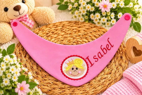 B-Ware Kinder Halstuch aus Baumwolle mit Name Isabel