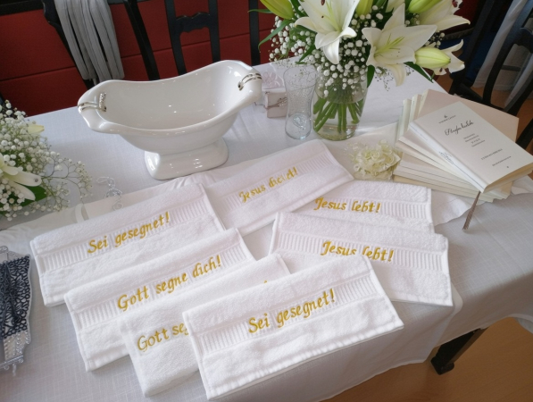 Handtuch Christliche Spruch