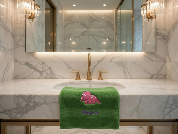 Dinosaurier Handtuch mit Namen