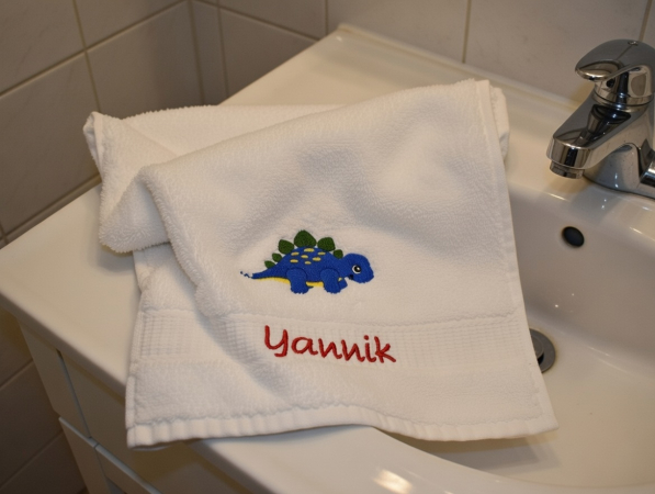 Dino Handtuch mit Namen