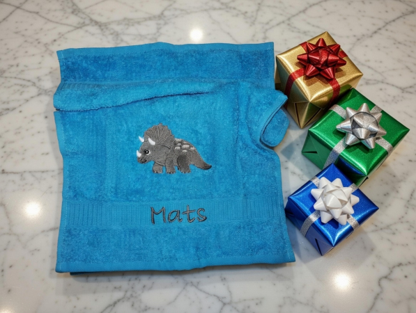 Dinosaurier Handtuch mit Namen