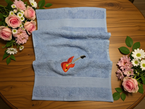 Preview: Handtuch mit Elektroguitarre