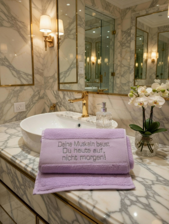 Preview: Sporthandtuch mit Spruch