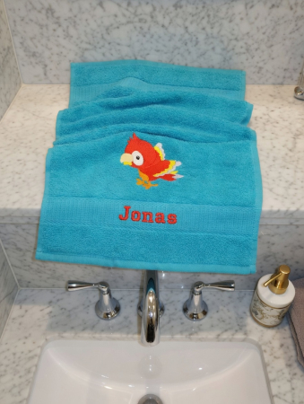 Preview: Handtuch mit Papagei