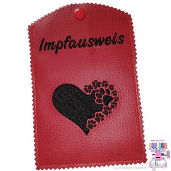Impfausweis Pfoten Herz
