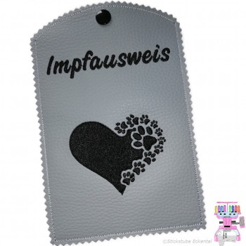 Impfausweis Pfoten Herz