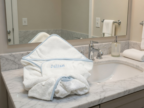 Kapuzenhandtuch mit Namen