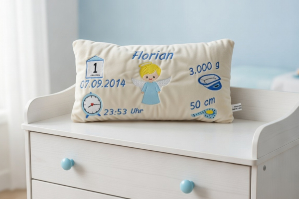 Taufkissen Geburtstagskissen