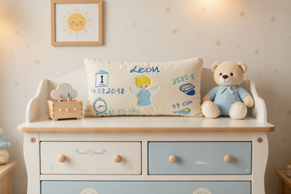 Preview: Taufkissen Geburtskissen