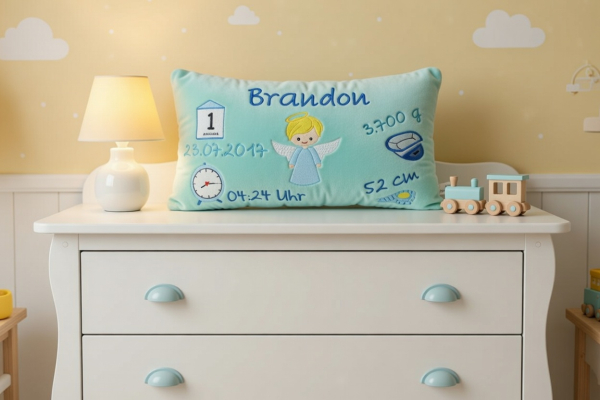 Taufkissen Geburtskissen mit Name