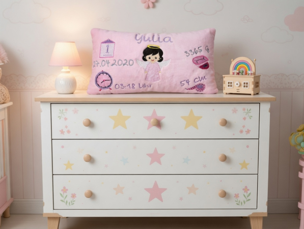 Geburtskissen Taufkissen mit Name