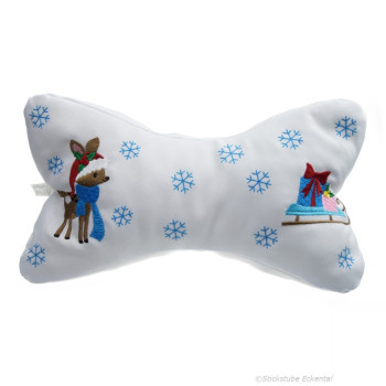 Weihnachtskissen Reh