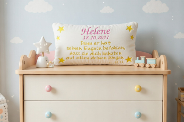 Preview: Geburtskissen Taufkissen