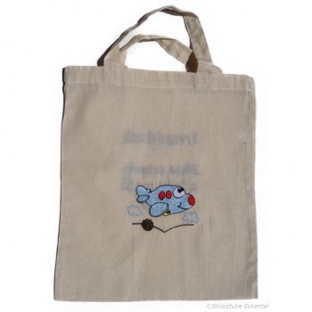 Preview: Freundebuch-Tasche Flugzeug