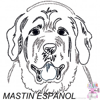 Impfausweishülle mit Mastin Espanol