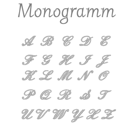 Schriftart für Monogramm