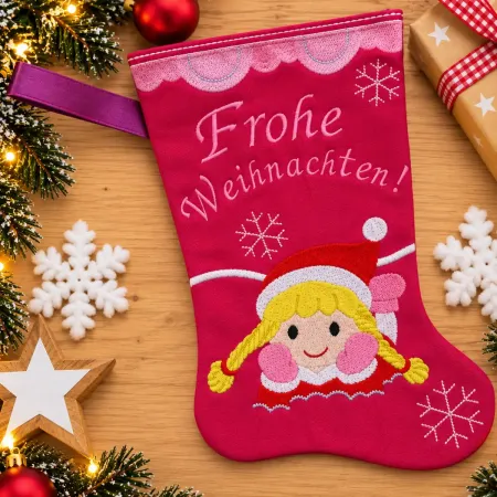 Nikolausstiefel Frohe Weihnachten