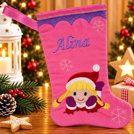 Nikolausstiefel Größe S mit Name Alina