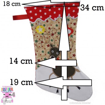 Nikolausstiefel 34,5 cm Hoch