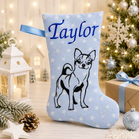 Nikolausstiefel Chihuahua mit Name Taylor