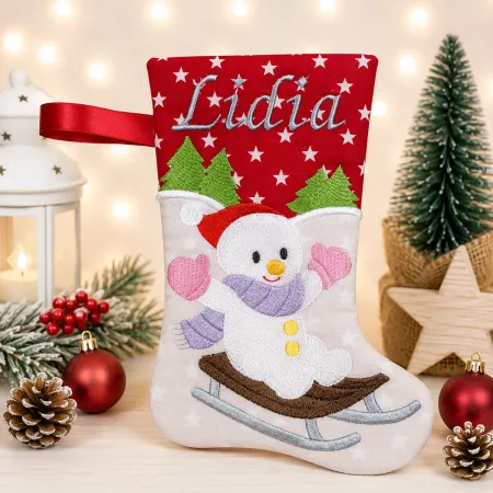 Schneemann Nikolausstiefel für Kinder