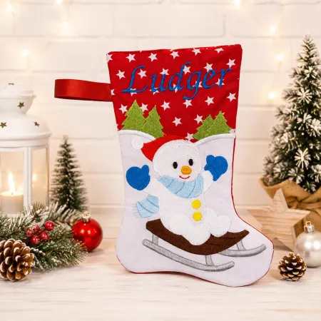 Schneemann Nikolausstiefel für Kinder